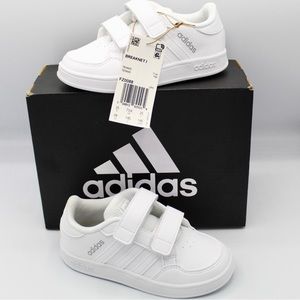 Adidas Breaknet I White Two Straps Sneakers Size 8 toddler’s